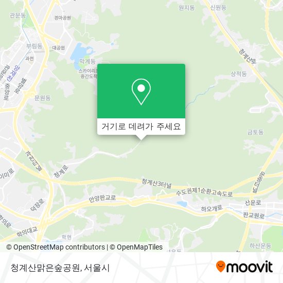 청계산맑은숲공원 지도