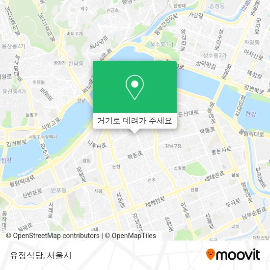 유정식당 지도