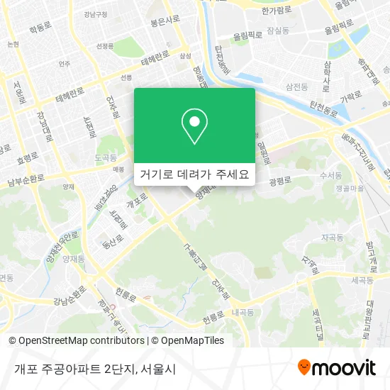 개포 주공아파트 2단지 지도