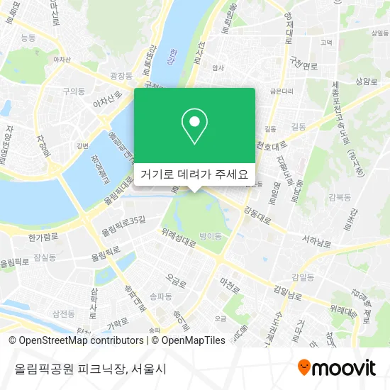 올림픽공원 피크닉장 지도