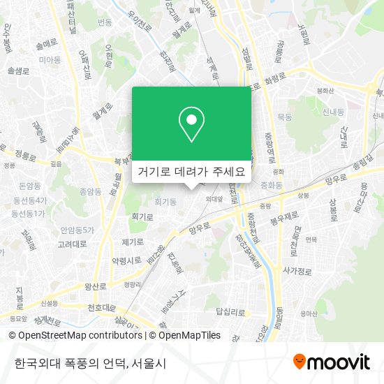 한국외대 폭풍의 언덕 지도
