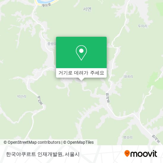 한국야쿠르트 인재개발원 지도