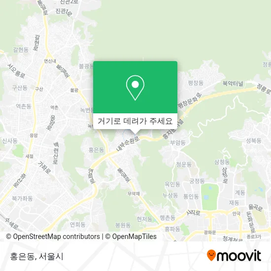홍은동 지도