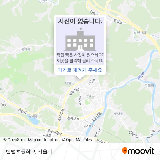 탄벌초등학교 지도