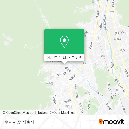 우이시장 지도