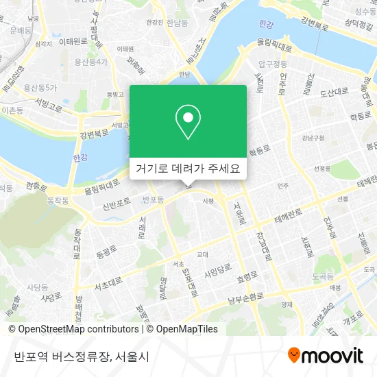 반포역 버스정류장 지도