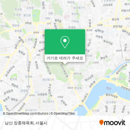 남산 장충체육회 지도