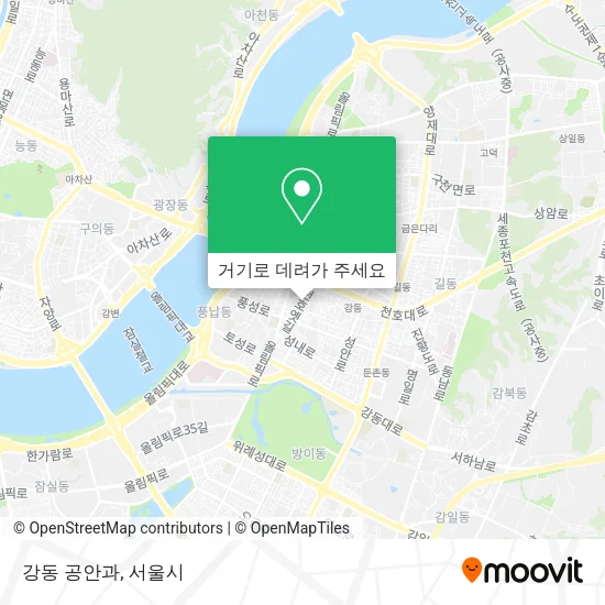 강동 공안과 지도