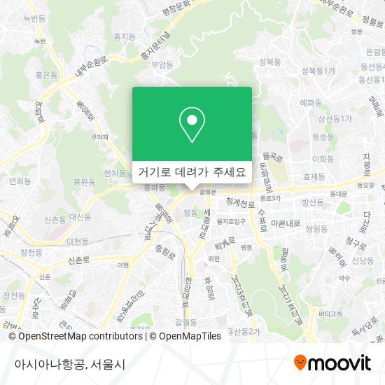 아시아나항공 지도