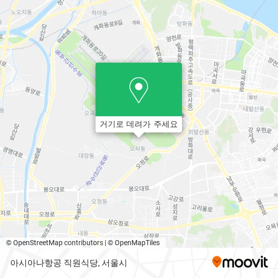 아시아나항공 직원식당 지도