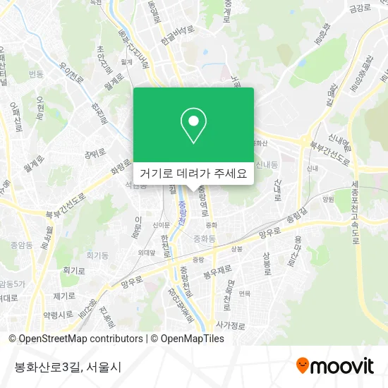 봉화산로3길 지도