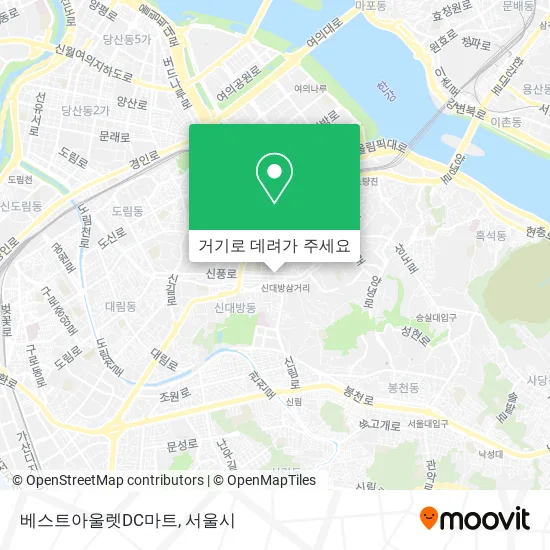 베스트아울렛DC마트 지도