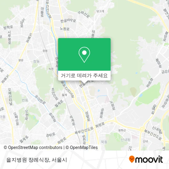 을지병원 장례식장 지도