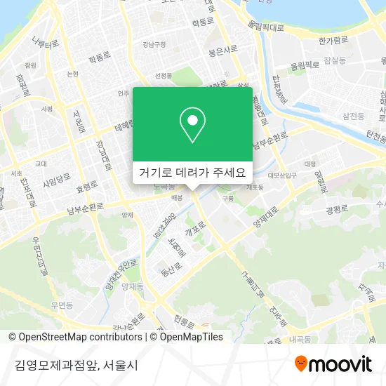 김영모제과점앞 지도