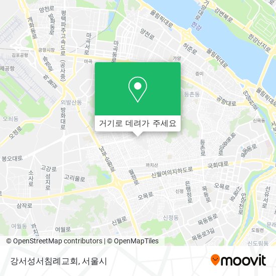 강서성서침례교회 지도