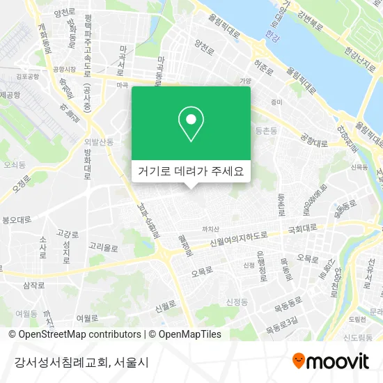 강서성서침례교회 지도