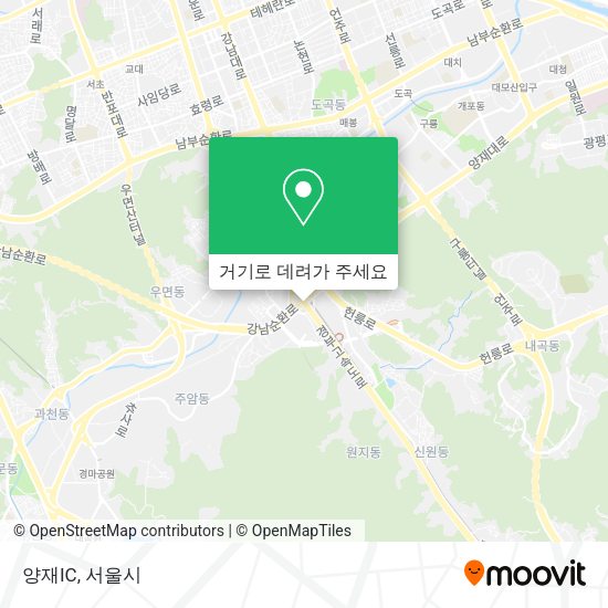 양재IC 지도