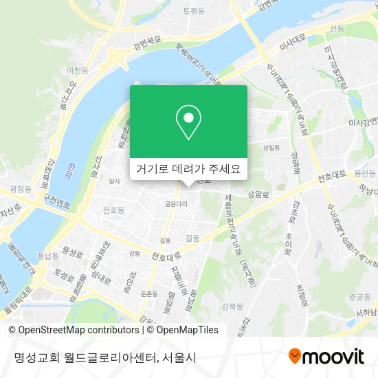 명성교회 월드글로리아센터 지도