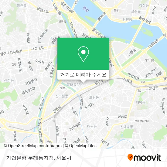 기업은행 문래동지점 지도
