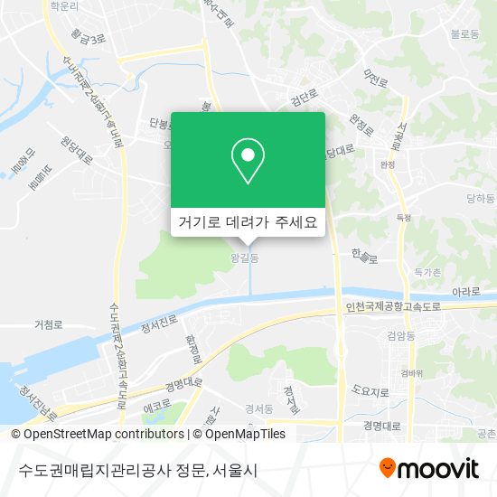 수도권매립지관리공사 정문 지도