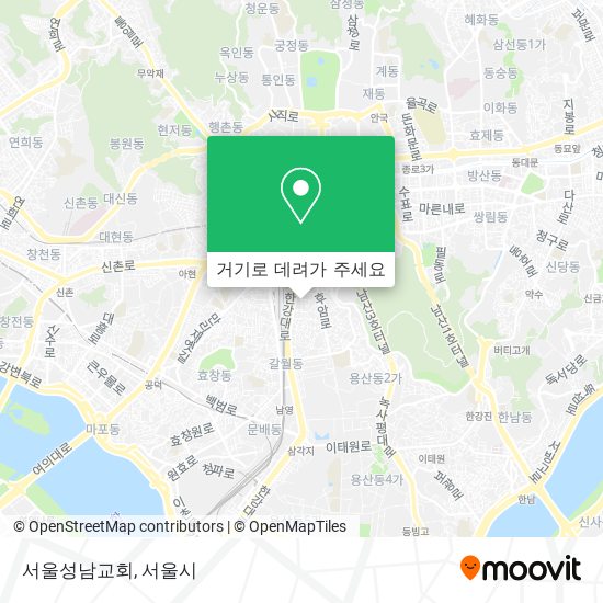 서울성남교회 지도