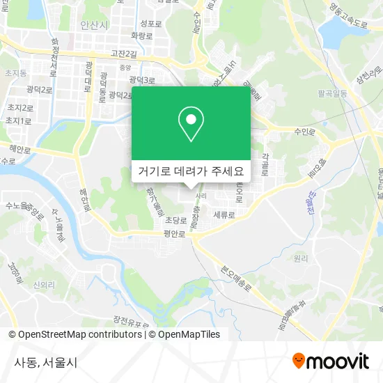 사동 지도