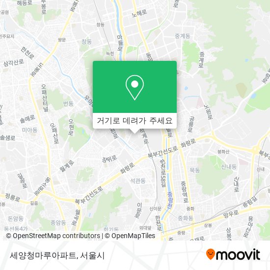 세양청마루아파트 지도