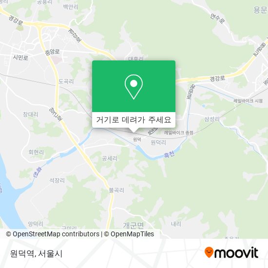 원덕역 지도