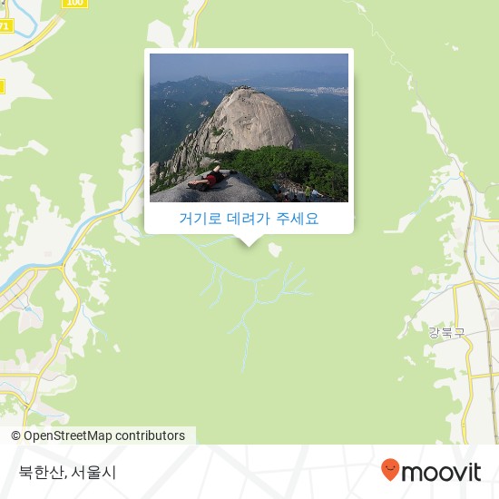 북한산 지도