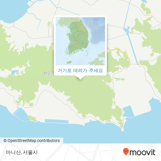 마니산 지도