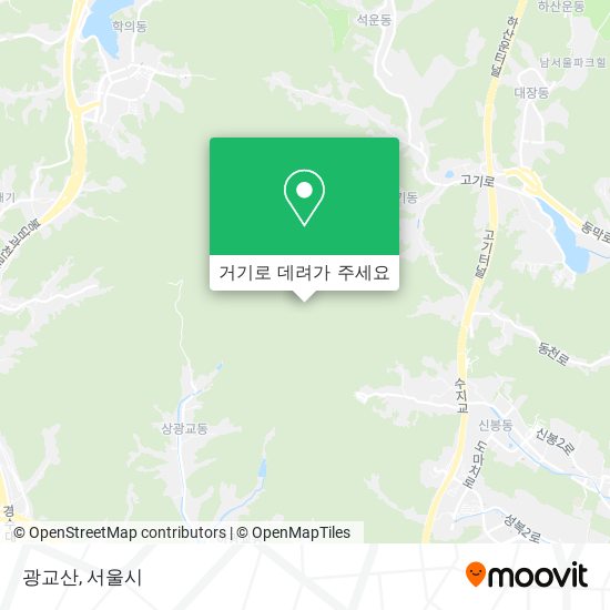 광교산 지도