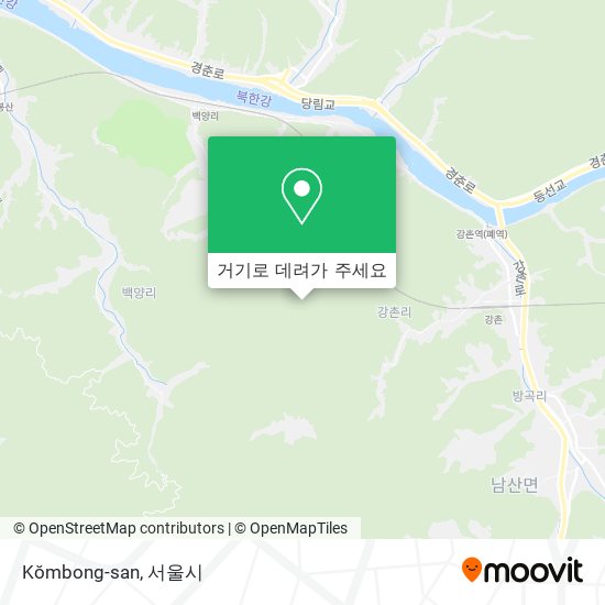 Kŏmbong-san 지도