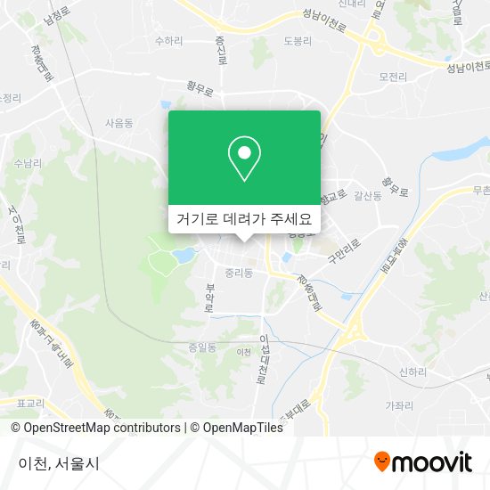 이천 지도