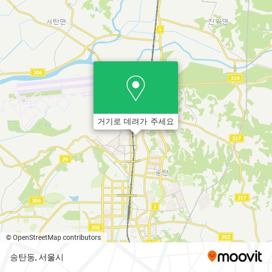 송탄동 지도