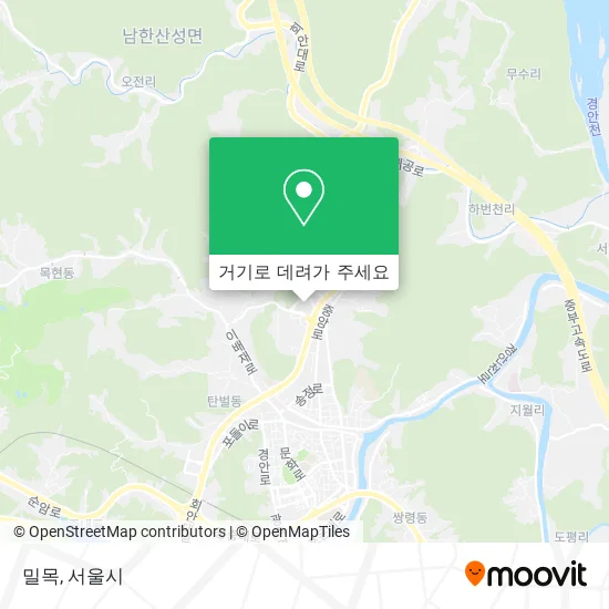 밀목 지도