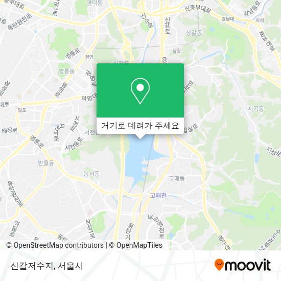 신갈저수지 지도
