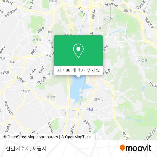 신갈저수지 지도