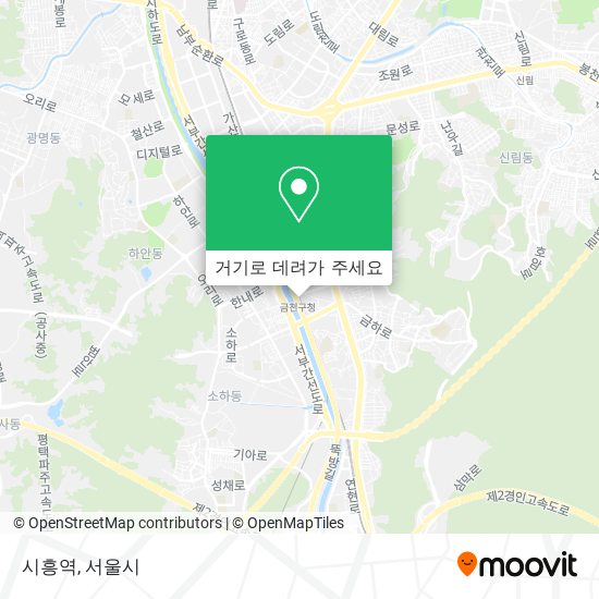 시흥역 지도