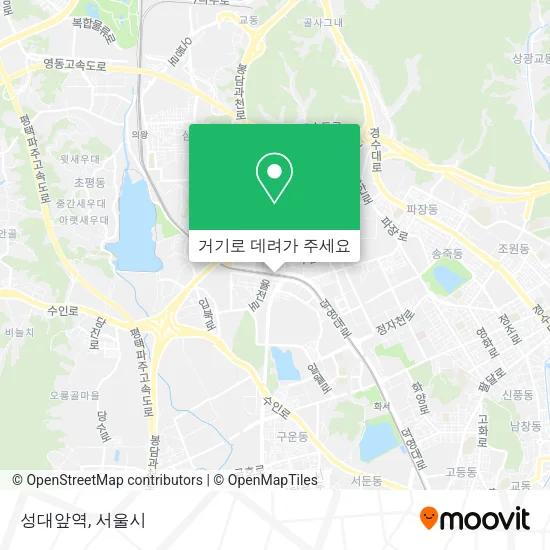 성대앞역 지도