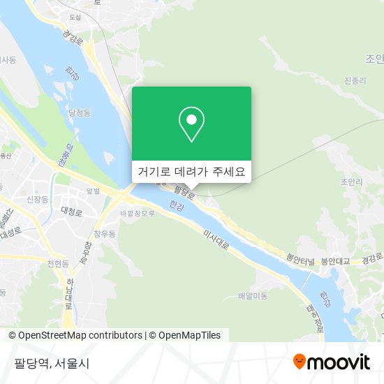 팔당역 지도