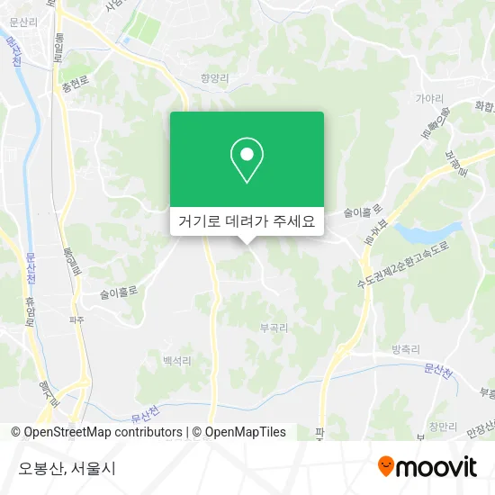 오봉산 지도