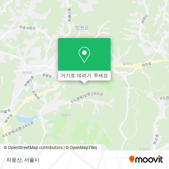 자웅산 지도