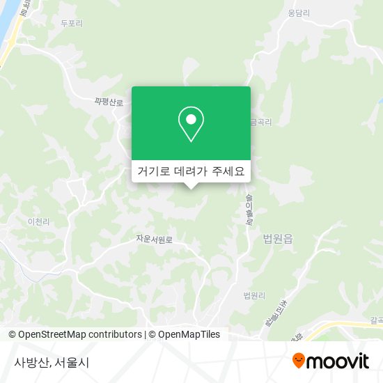 사방산 지도