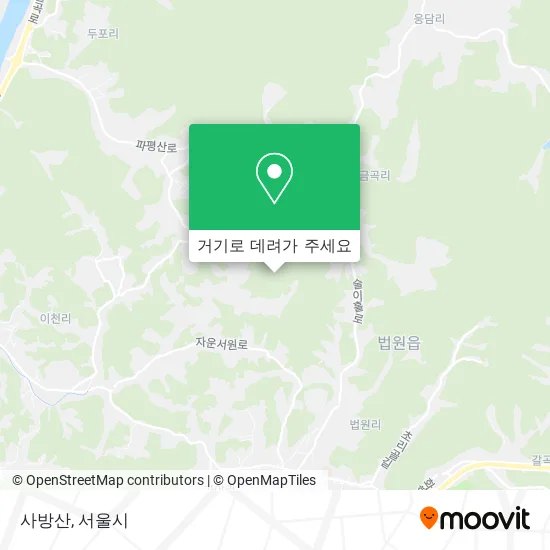 사방산 지도