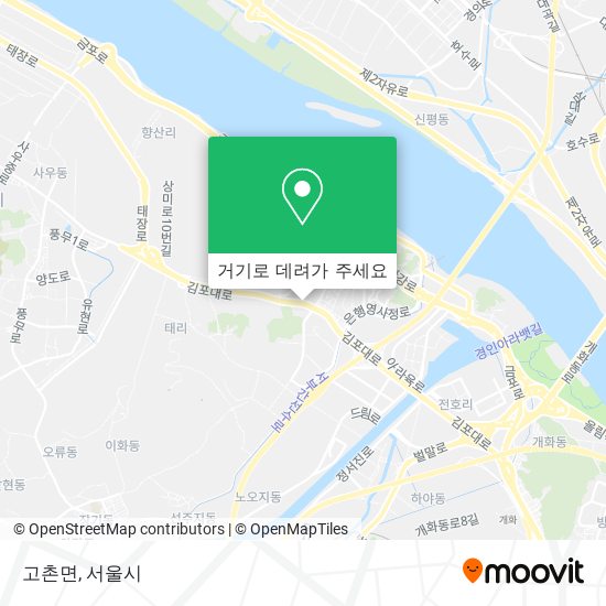 고촌면 지도