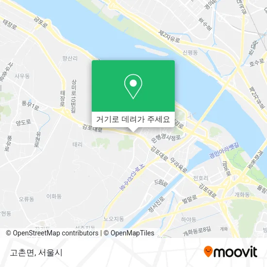 고촌면 지도