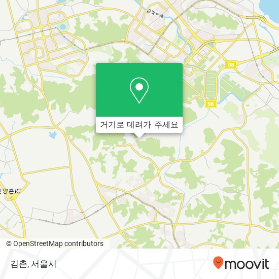 김촌 지도