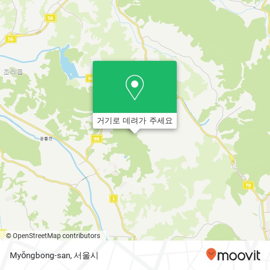Myŏngbong-san 지도