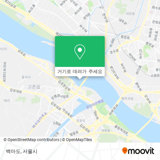 백마도 지도