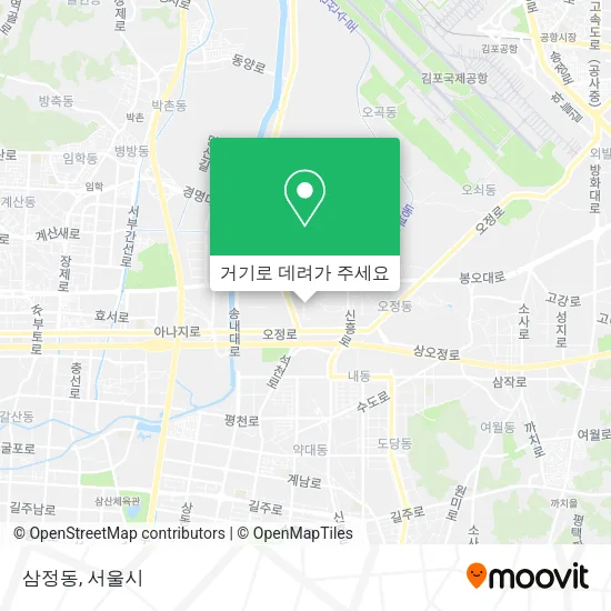 삼정동 지도